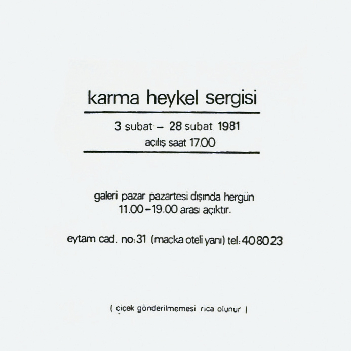 <BR>Sculpture Group Exhibition- 1980 - 1981
