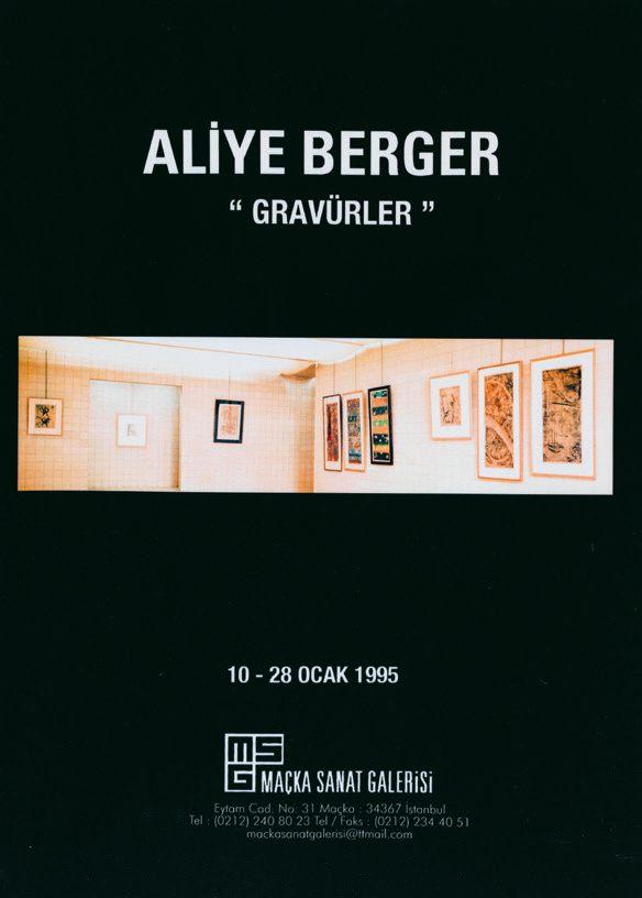 <BR>Aliye Berger (Gravures)- 1994 - 1995