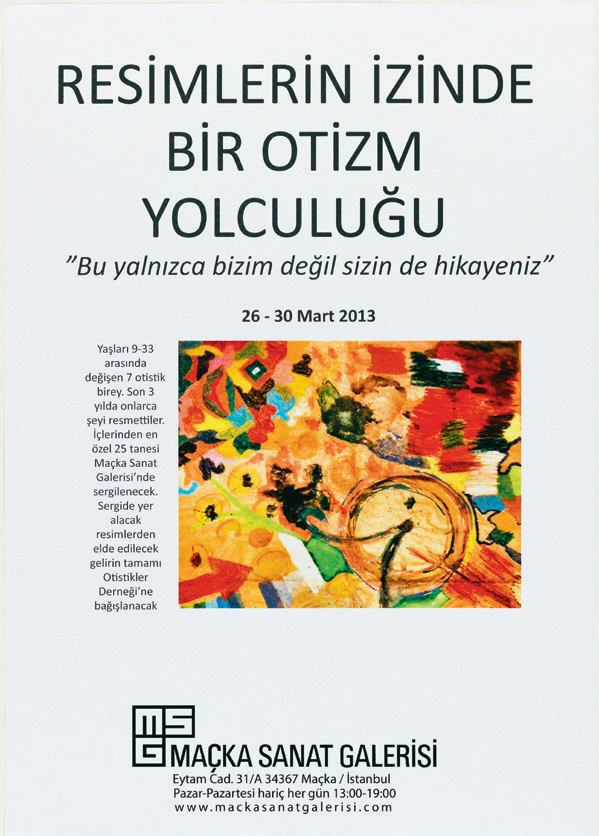 <BR>Renklerin zinde Bir Otizm Yolculuu- 2012 - 2013